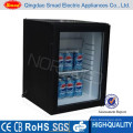 High quality hotel room use noiseless no vibration high performance transparent glass door refrigerator